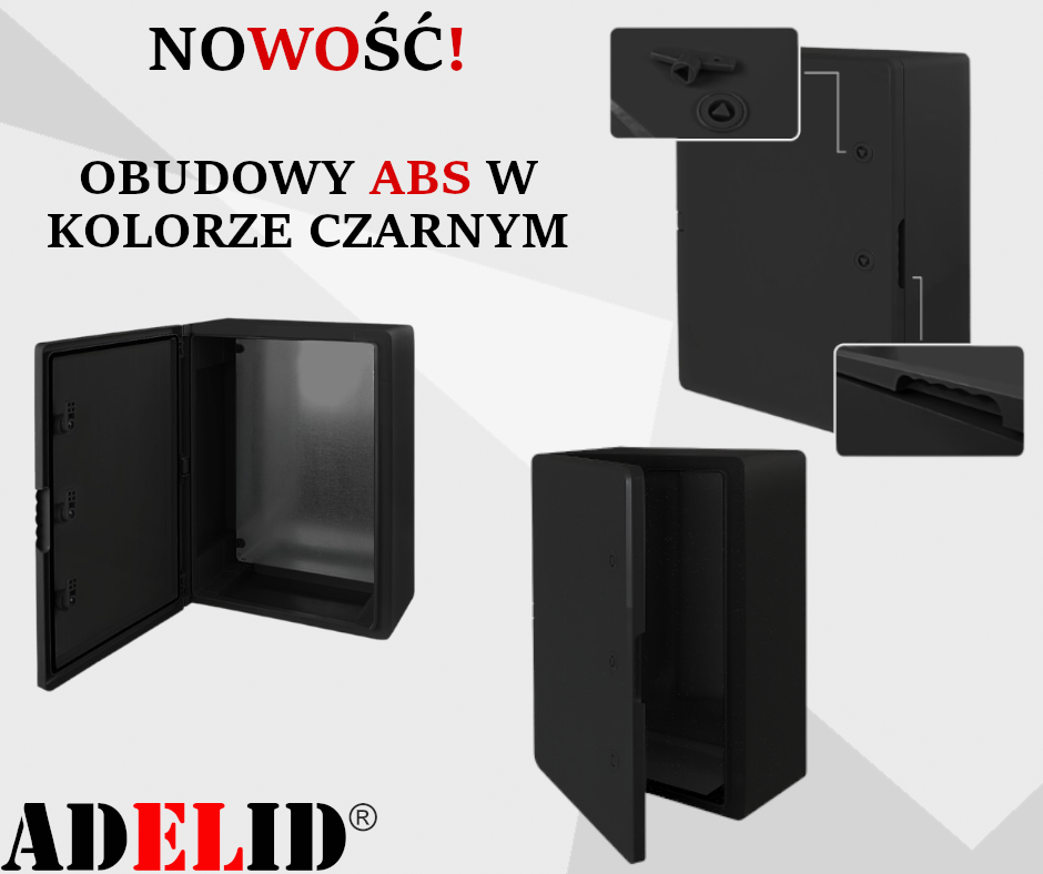 Obudowy ABS czarne