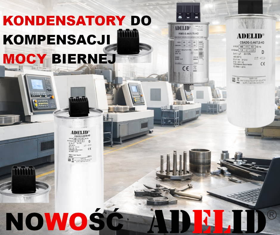Kondensatory do kompensacji mocy biernej
