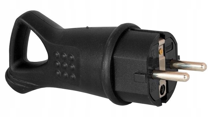 97 Wtyczka Gumowa 16A 230V IP44 z uchwytem ZARBON