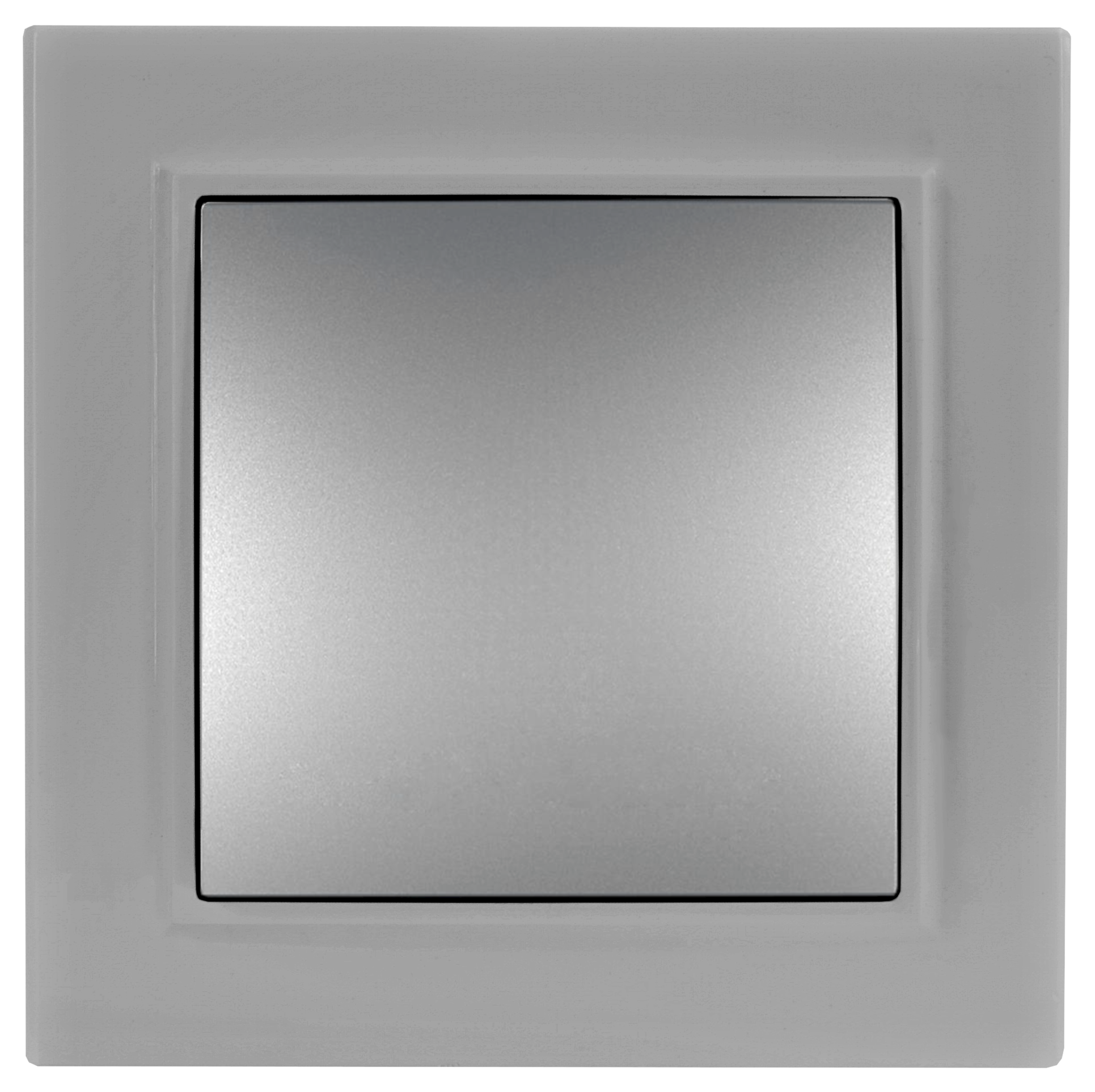 WŁĄCZNIK ŚWIATŁA POJEDYNCZY SZARY KRZYŻOWY