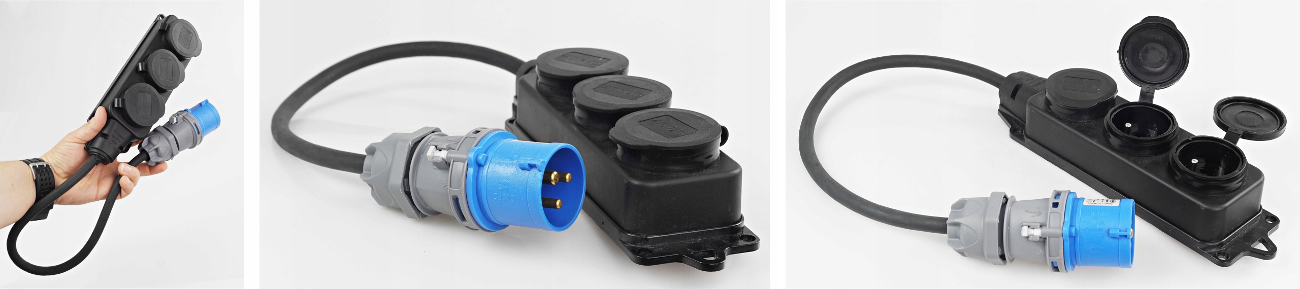 Adapter Redukcja Camping Przejściówka 16A 3X 230V