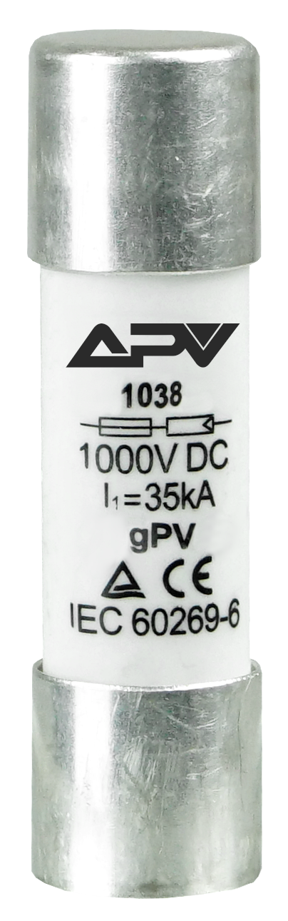 WKŁADKA BEZPIECZNIKOWA 10x38 12A 1000V DC gPV