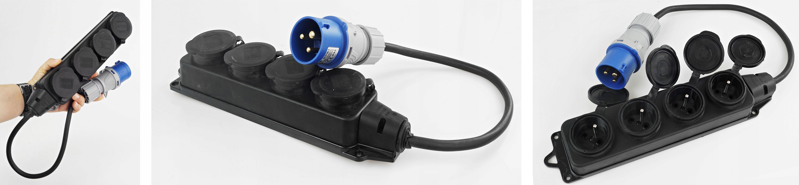 Adapter Redukcja Camping Przejściówka 16A 4X 230V