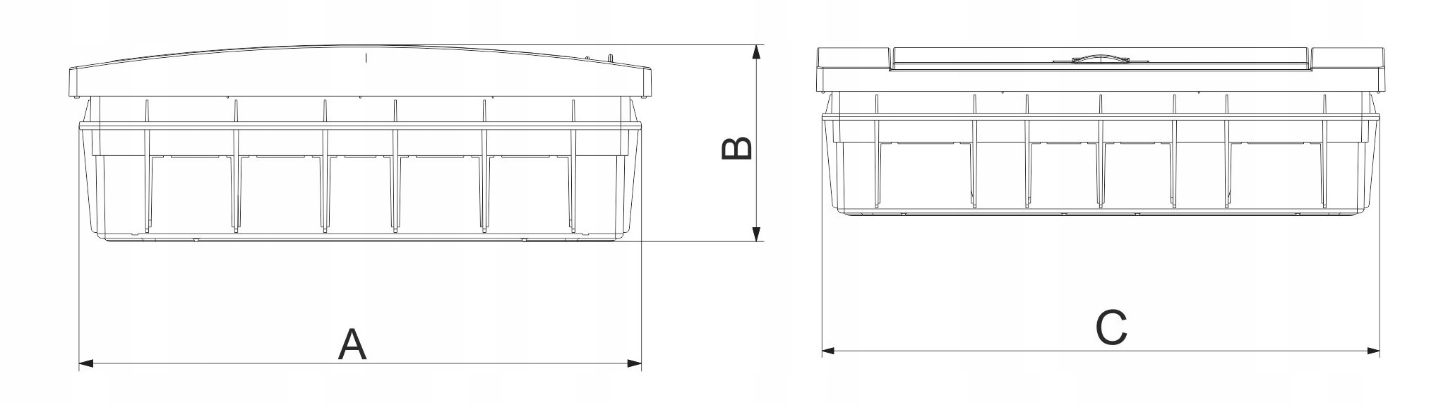 Rozdzielnica podtynkowa skrzynka 12- modułowa plastikowa 1x12 IP40