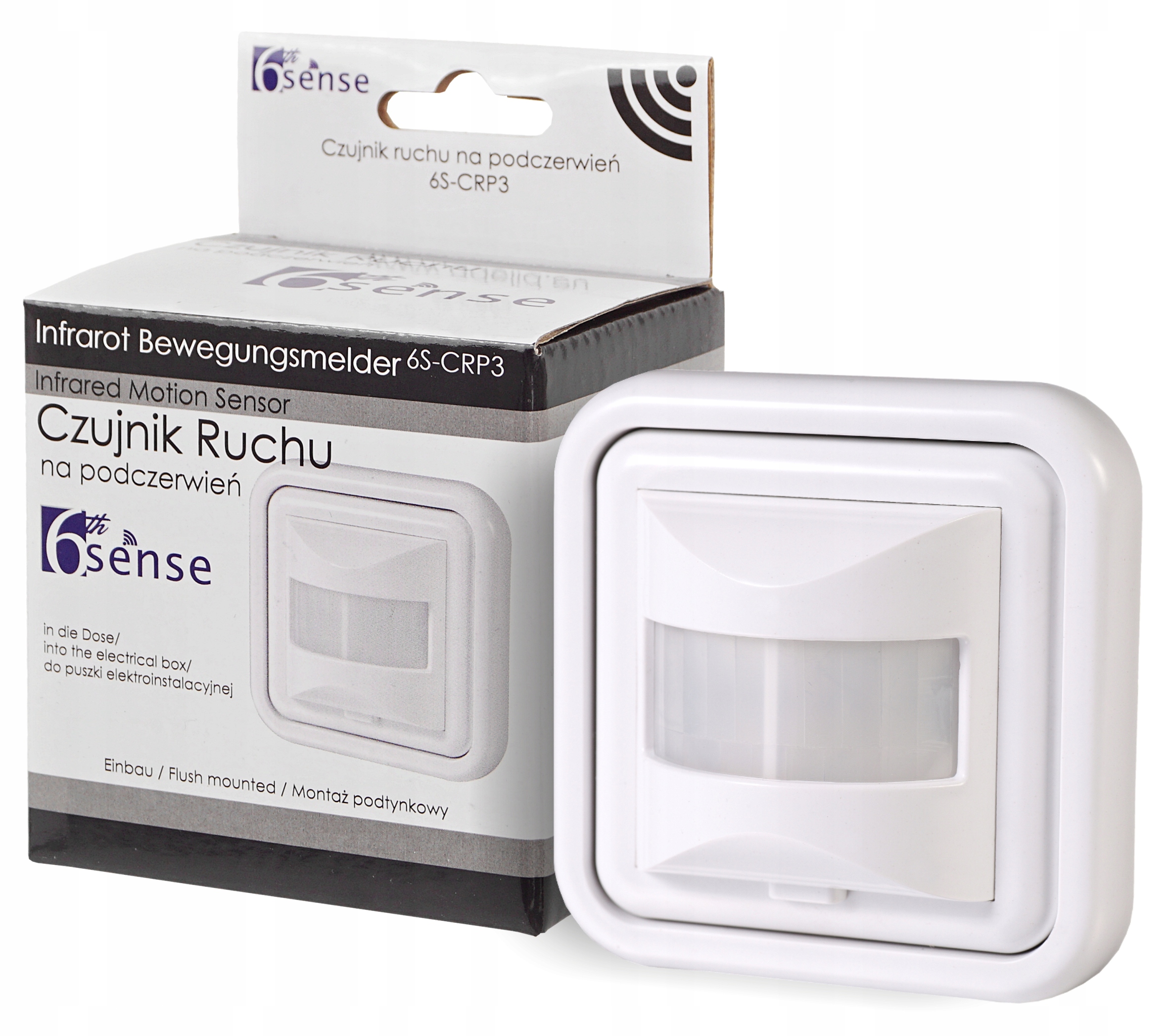 Czujnik Ruchu Sensor Do Puszki Led 160° 2/3 Żyłowy