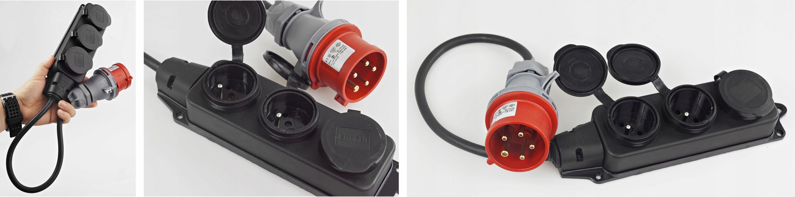 Adapter Siłowy Redukcja Przejściówka 32A Trójnik
