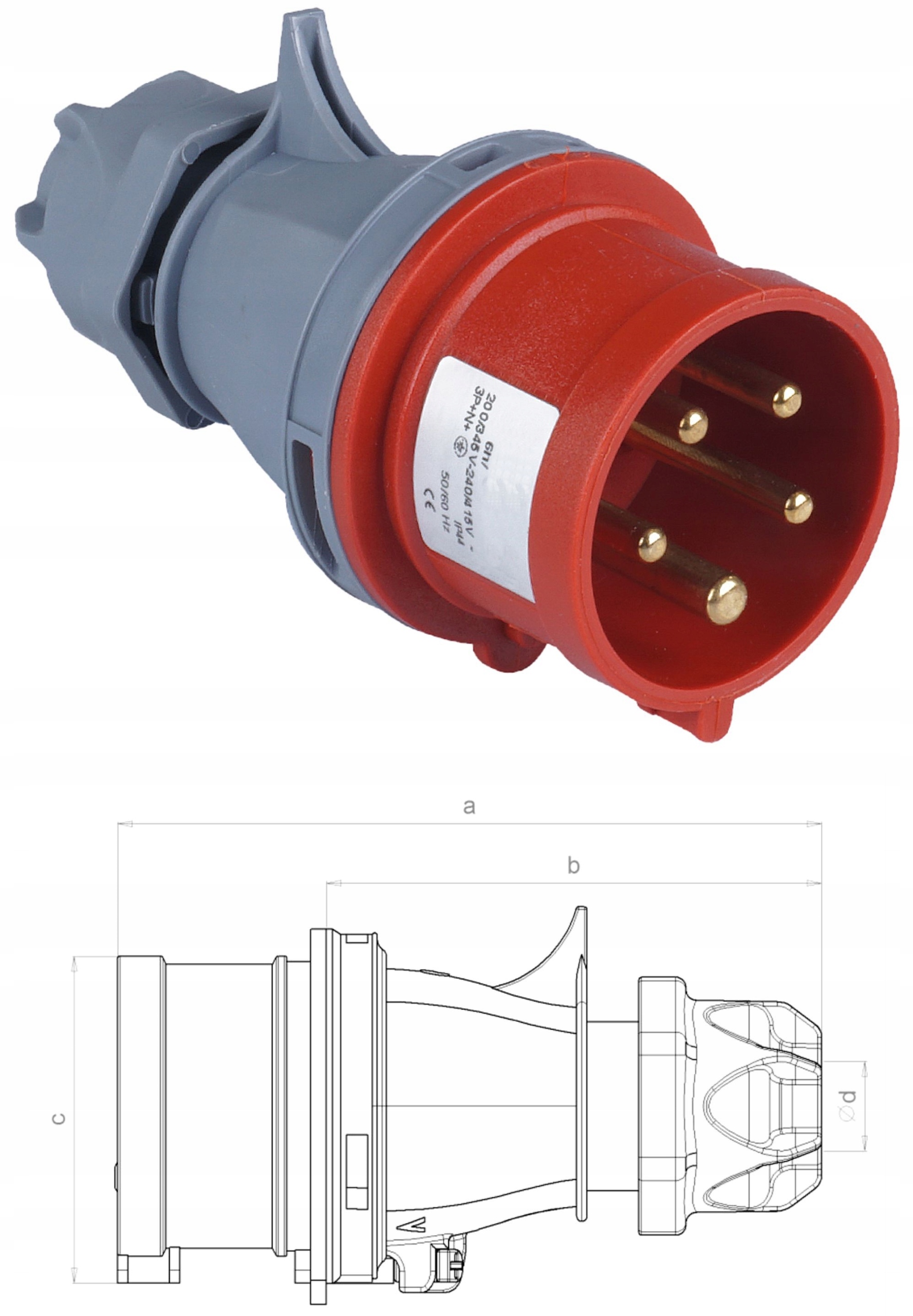 Adapter Siłowy Redukcja Przejściówka 16A GG