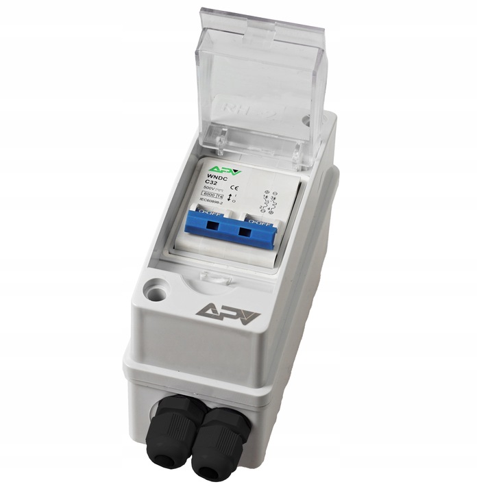 WYŁĄCZNIK PRĄDU STAŁEGO IP65 W OBUDOWIE 500V DC 2P 50A