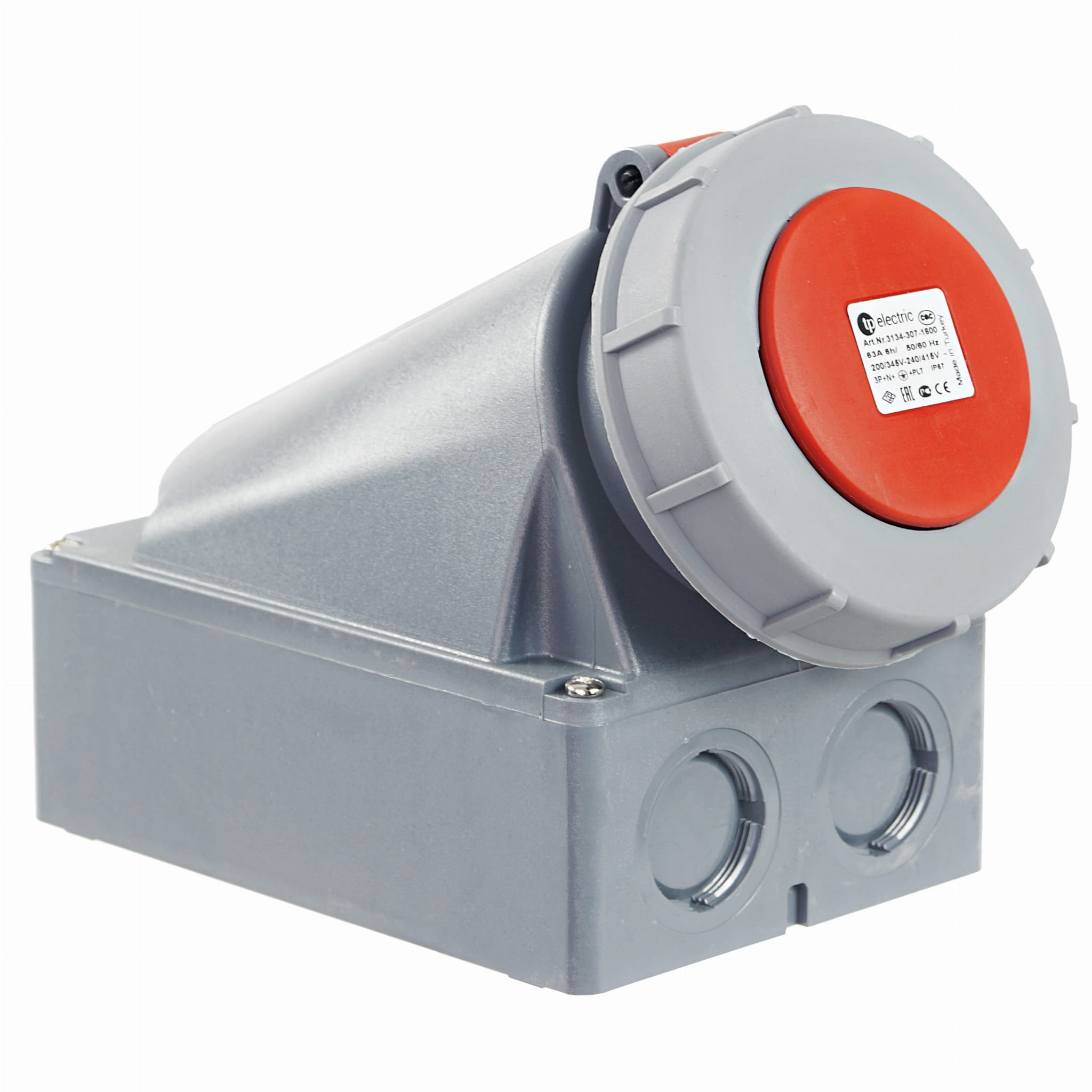Gniazdo siłowe stałe 63A 5P 400V siła IP67 63/5