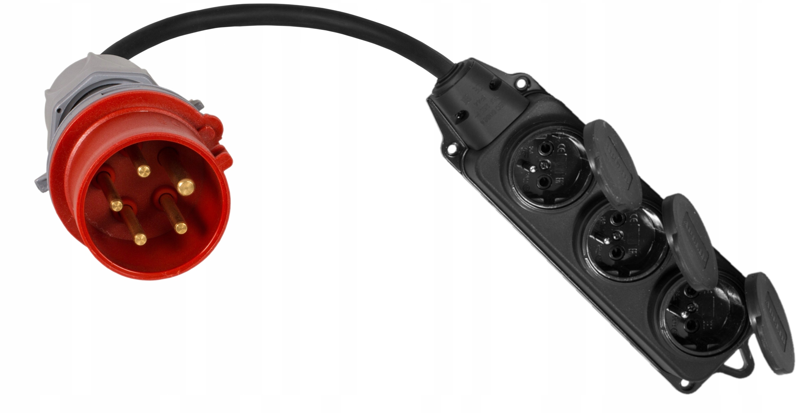 Adapter Siłowy Redukcja Przejściówka 32A Trójnik