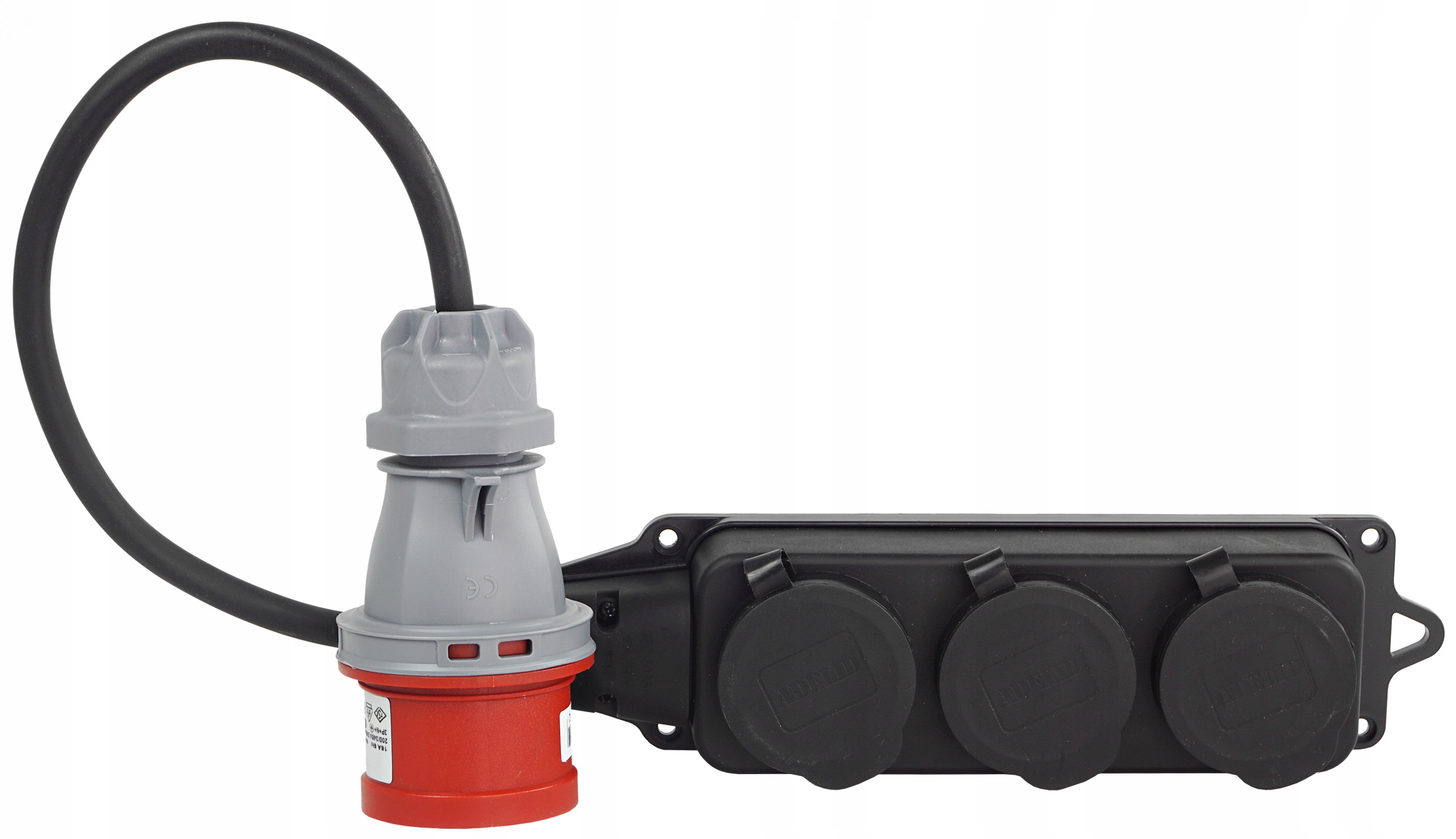 Adapter Siłowy Redukcja Przejściówka 32A Trójnik