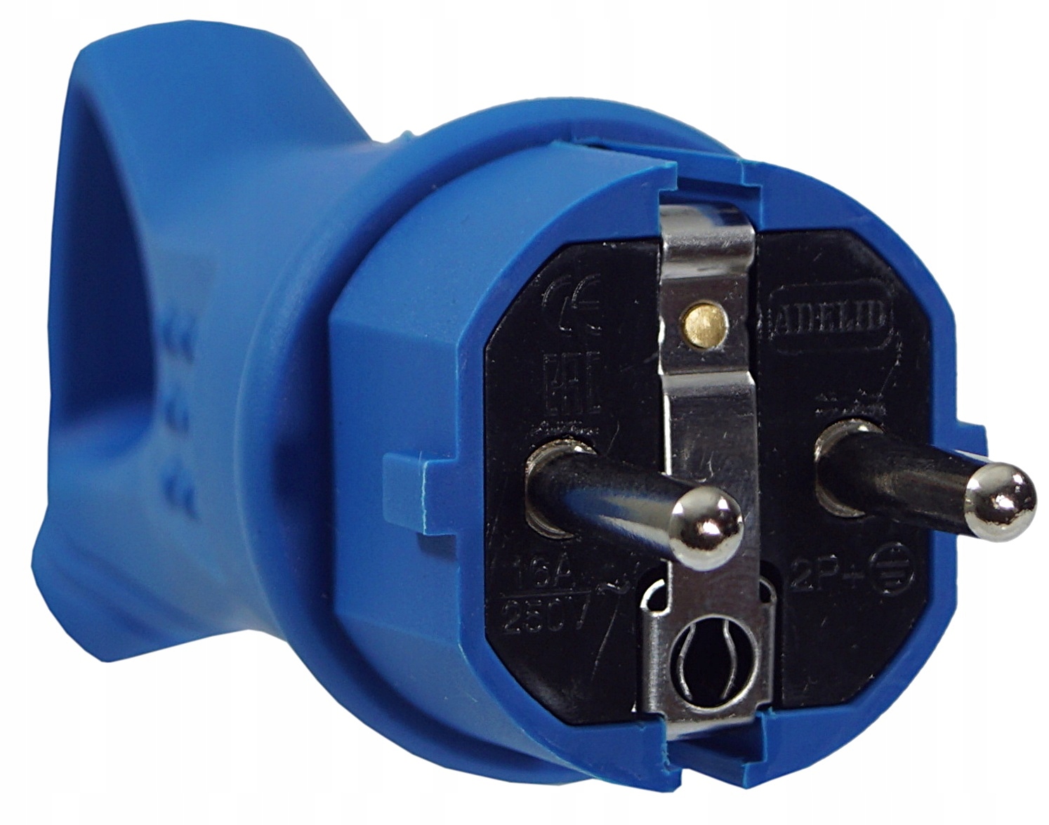 Wtyczka gumowa 16A 230V IP44 z uchwytem na kabel