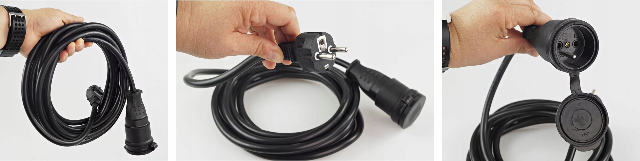 PRZEDŁUŻACZ PVC 15M OWY 3X1,5 230V IP44 H05VV-F