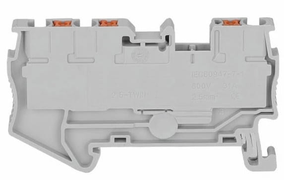 Złączka szynowa ZS 3 otworowa 2.5 TH35 TWIN DIN