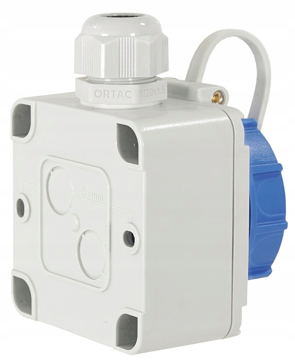 Gniazdo 16A 230V W Hermetycznej Obudowie Ip68