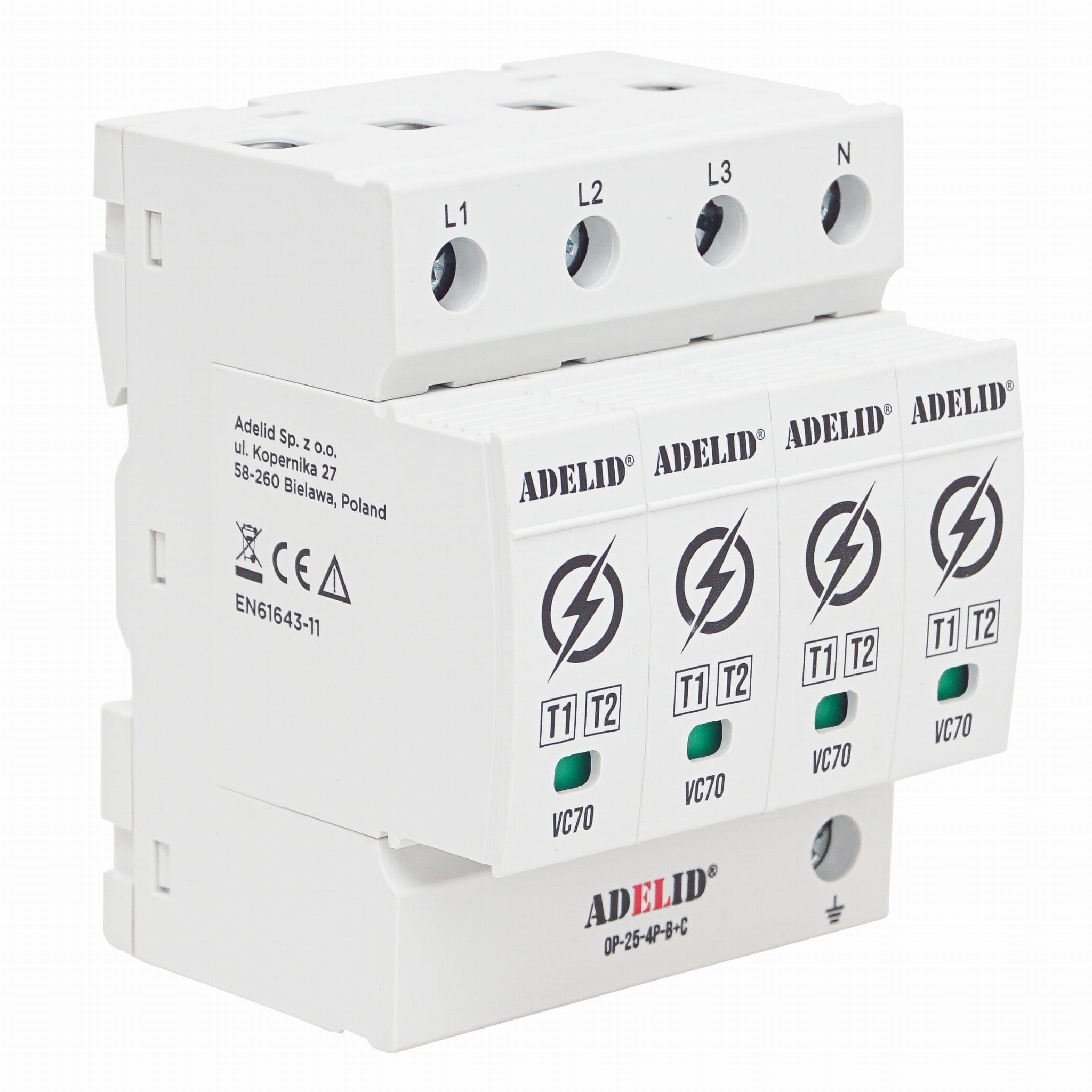 Ogranicznik Przepięć Adelid T1+T2 Przeciwprzepieciowy 280V