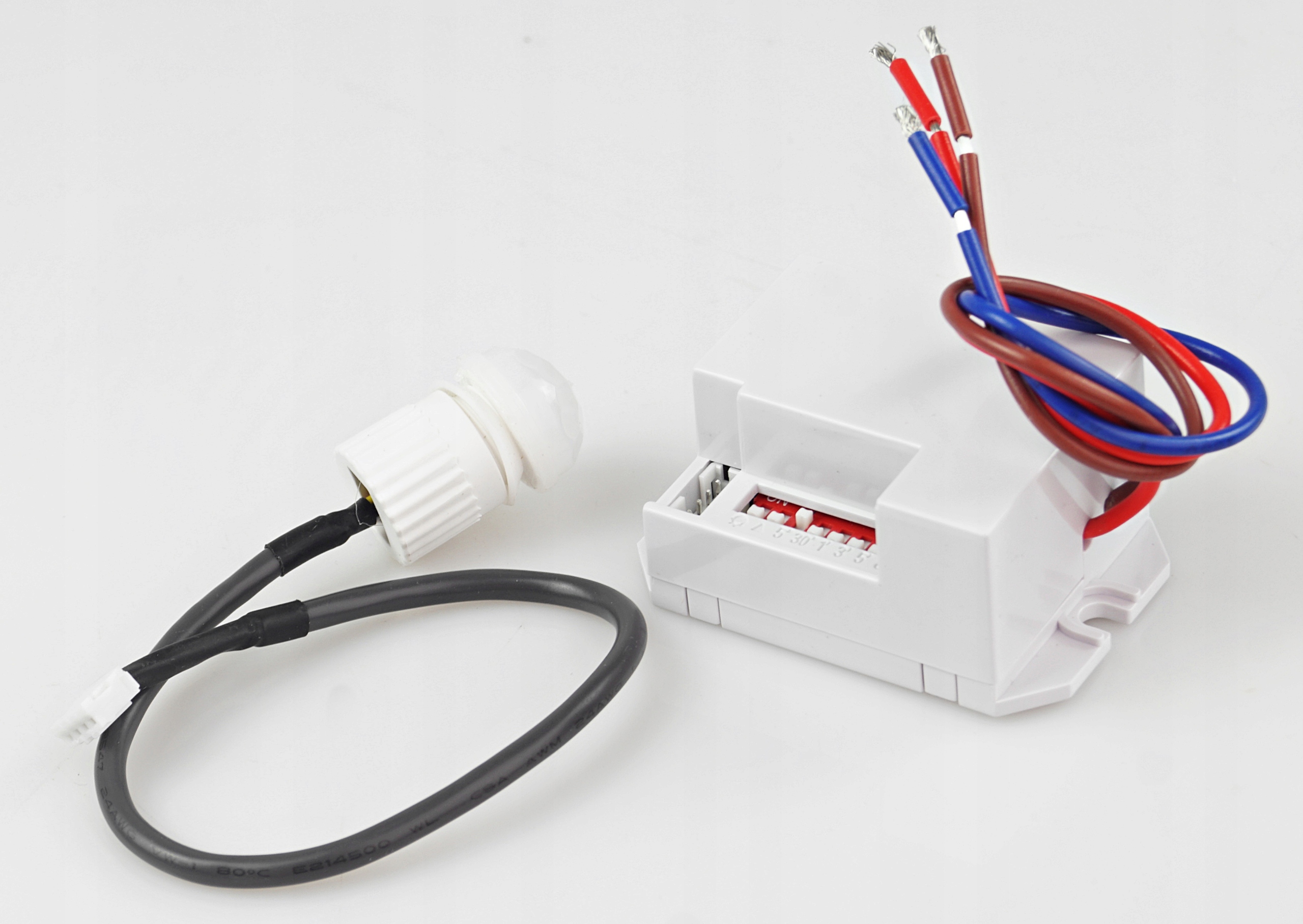 Mini czujnik ruchu zmierzchu LED PIR 360° sensor