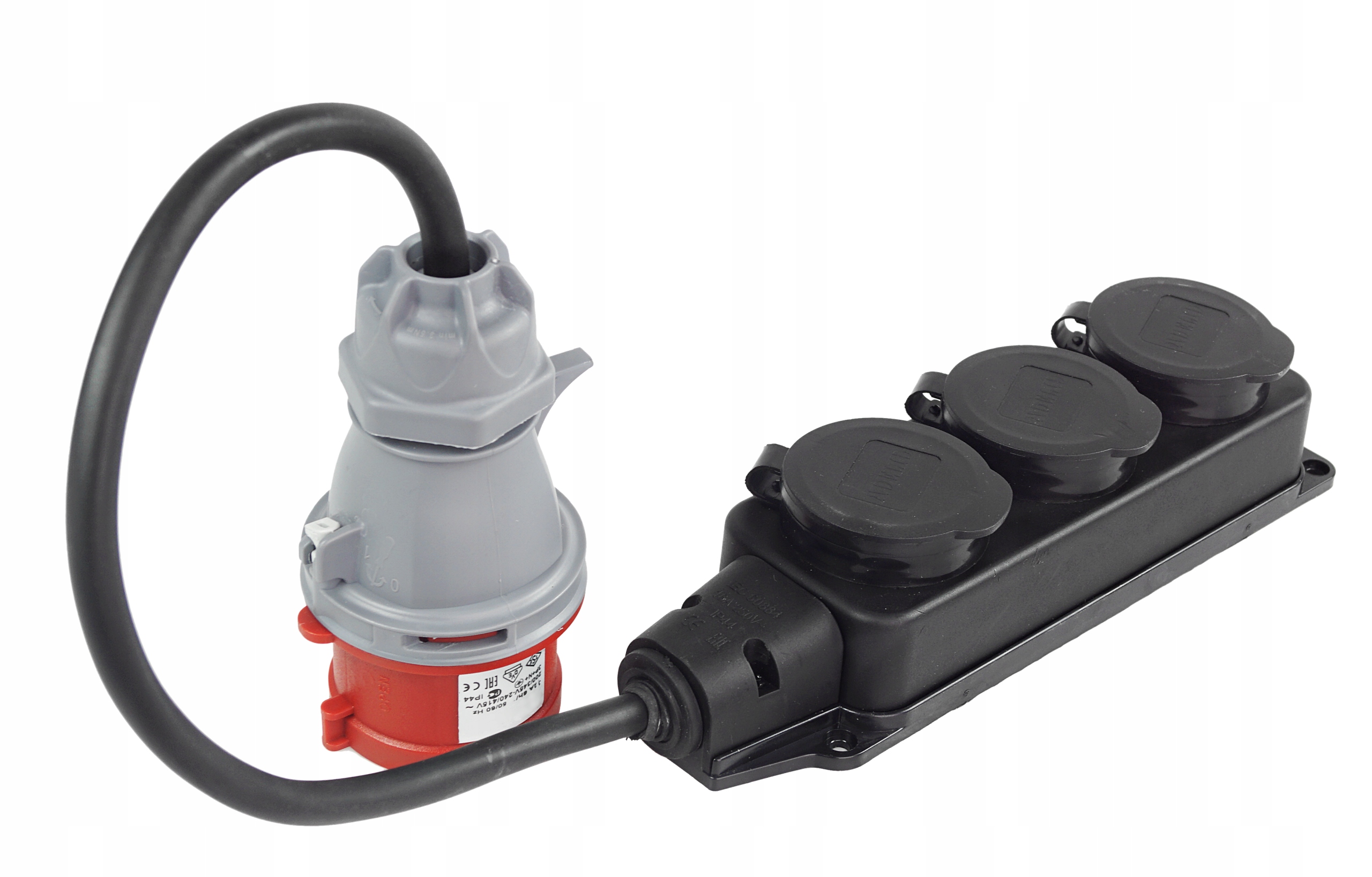 Adapter Siłowy Redukcja Przejściówka 16A Trójnik