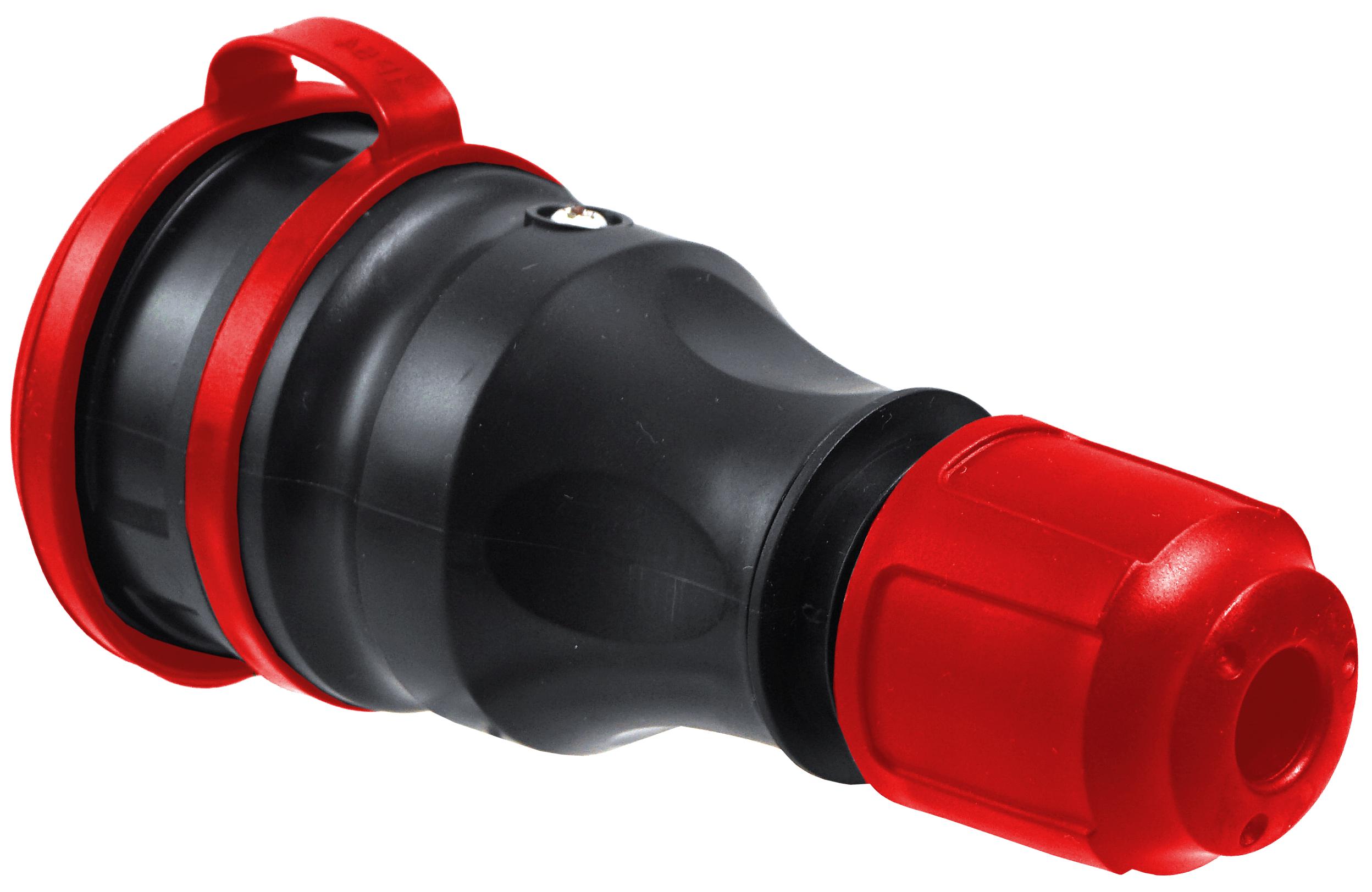 GNIAZDO PRZENOŚNE HERMETYCZNE GUMOWE IP54 16A 230V Z DŁAWIKIEM I KLAPKĄ