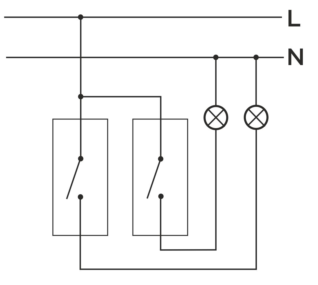 WŁĄCZNIK ŚWIATŁA PODWÓJNY SZARYPODŚWIETLANY