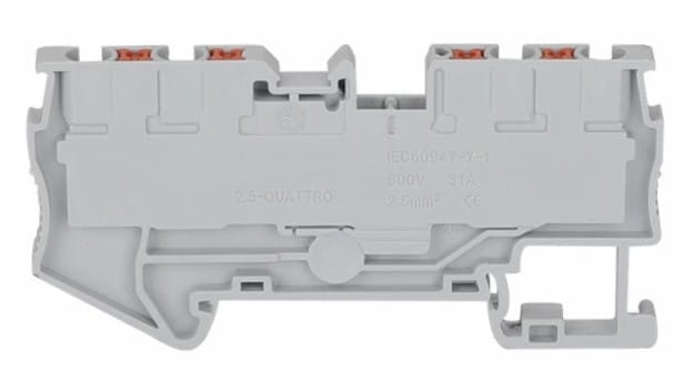 Złączka szynowa ZS 4 otworowa 2.5 TH35 QUATTRO DIN
