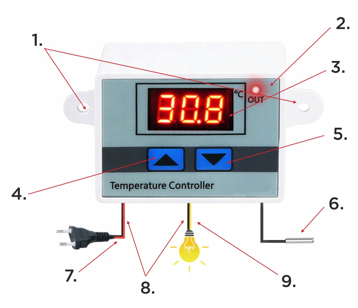 Termostat Elektroniczny Regulator Temperatury 12V
