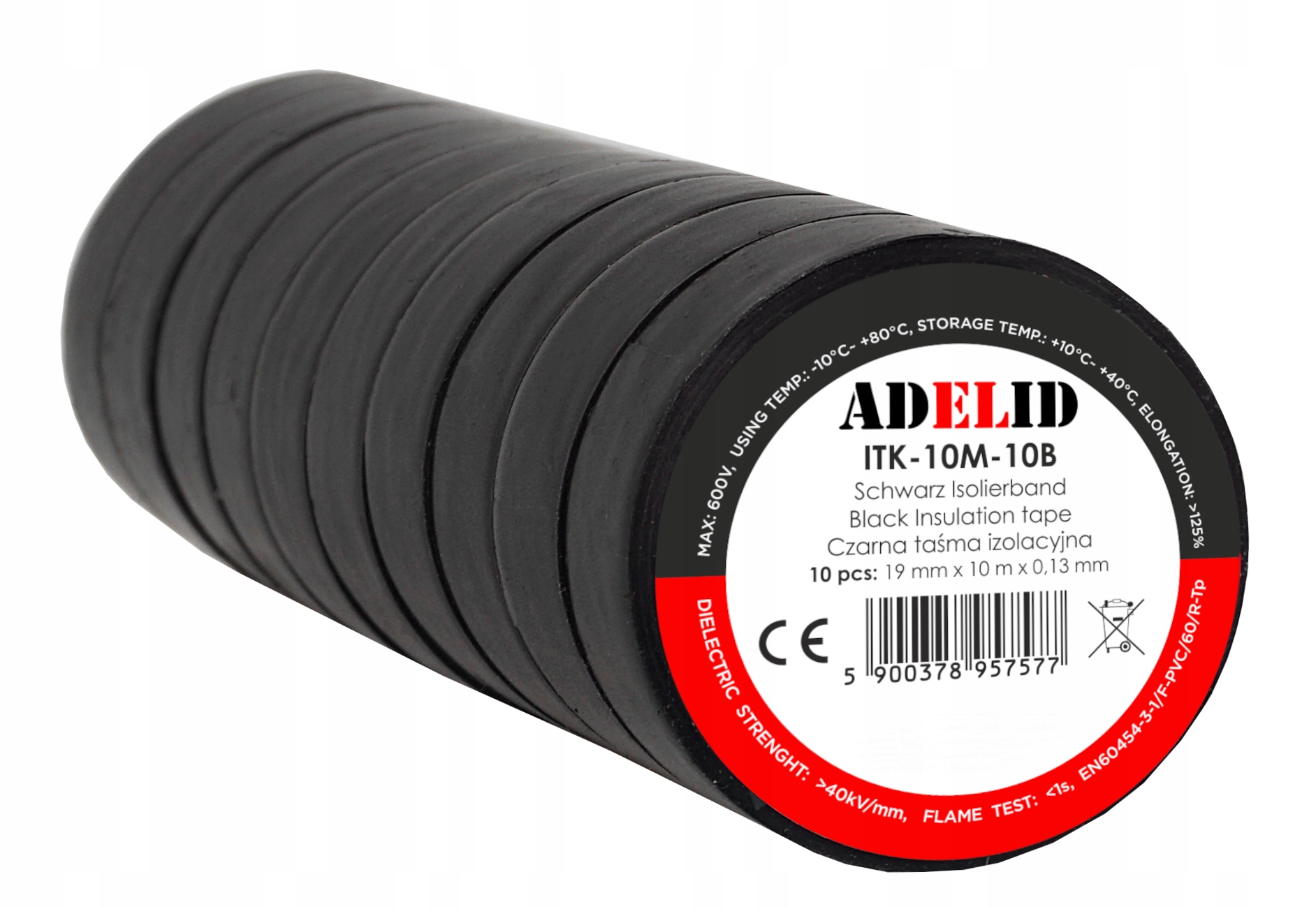 Taśma Izolacyjna 10m Pcv Wodoodporna Izolacja 19mm