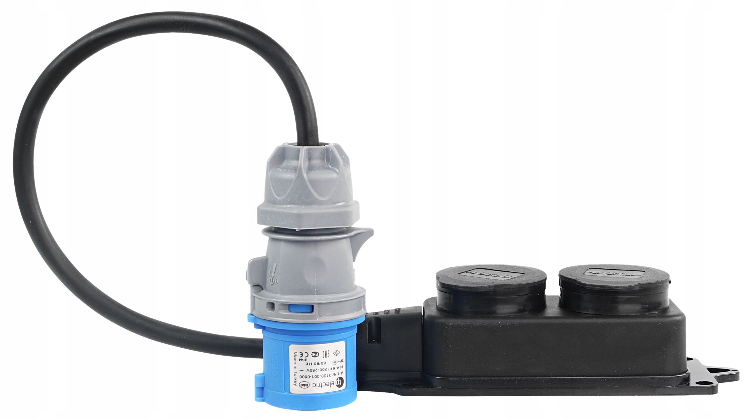 Adapter Redukcja Camping Przejściówka 16A 2X 230V