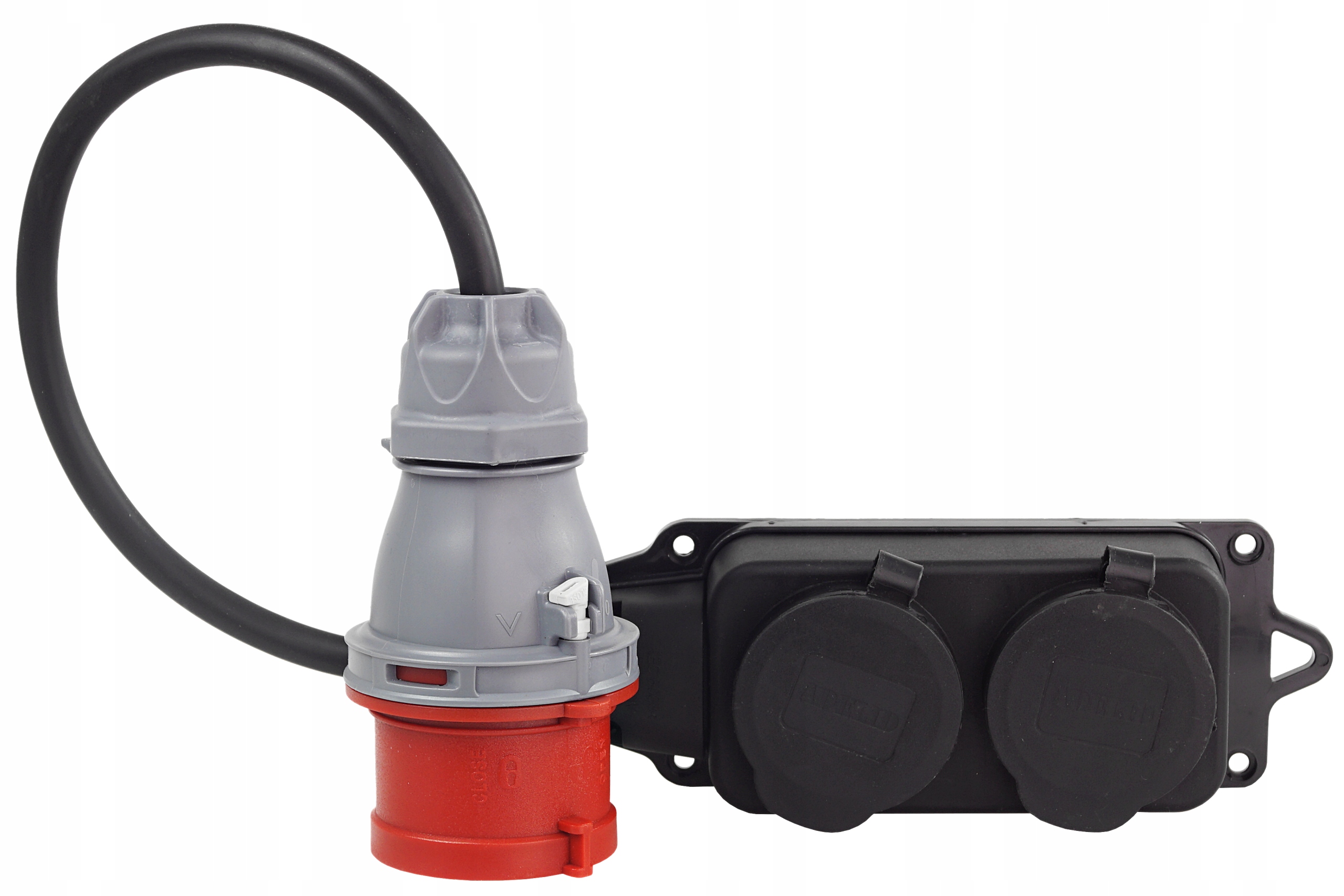 Adapter Siłowy Redukcja Przejściówka 16A Dwójnik