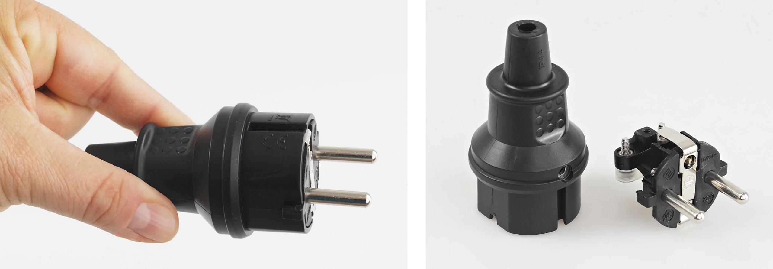 39 Wtyczka Gumowa 16A 230V IP44 na przedłużacz Z/U