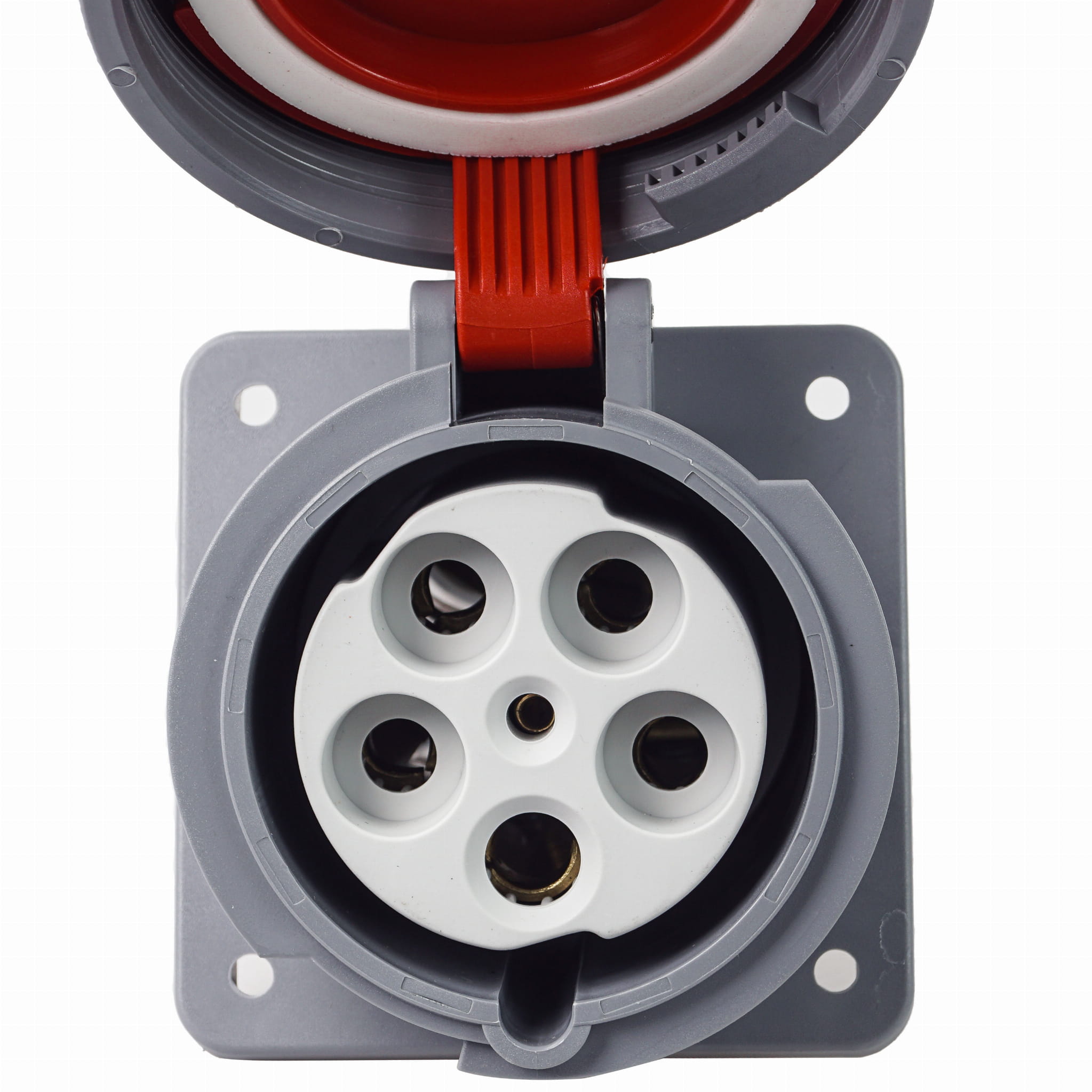 Gniazdo tablicowe siłowe 125A 5P 400V skośne IP67