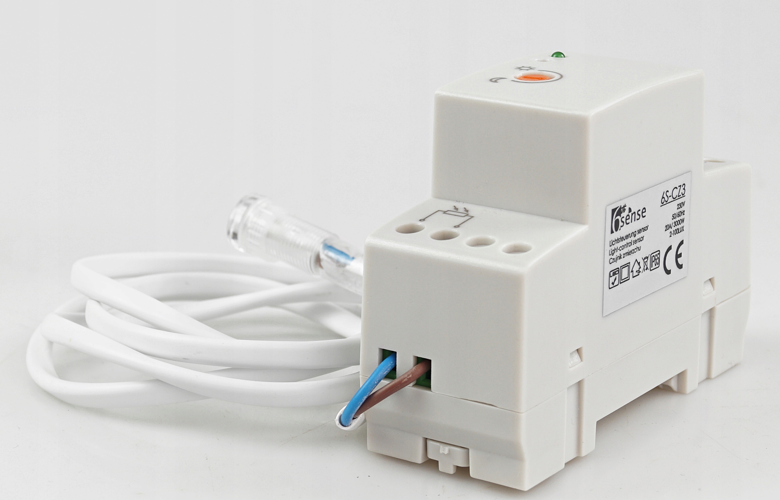 Czujnik Zmierzchowy Zmierzchu 5000W Sonda Zew. LED