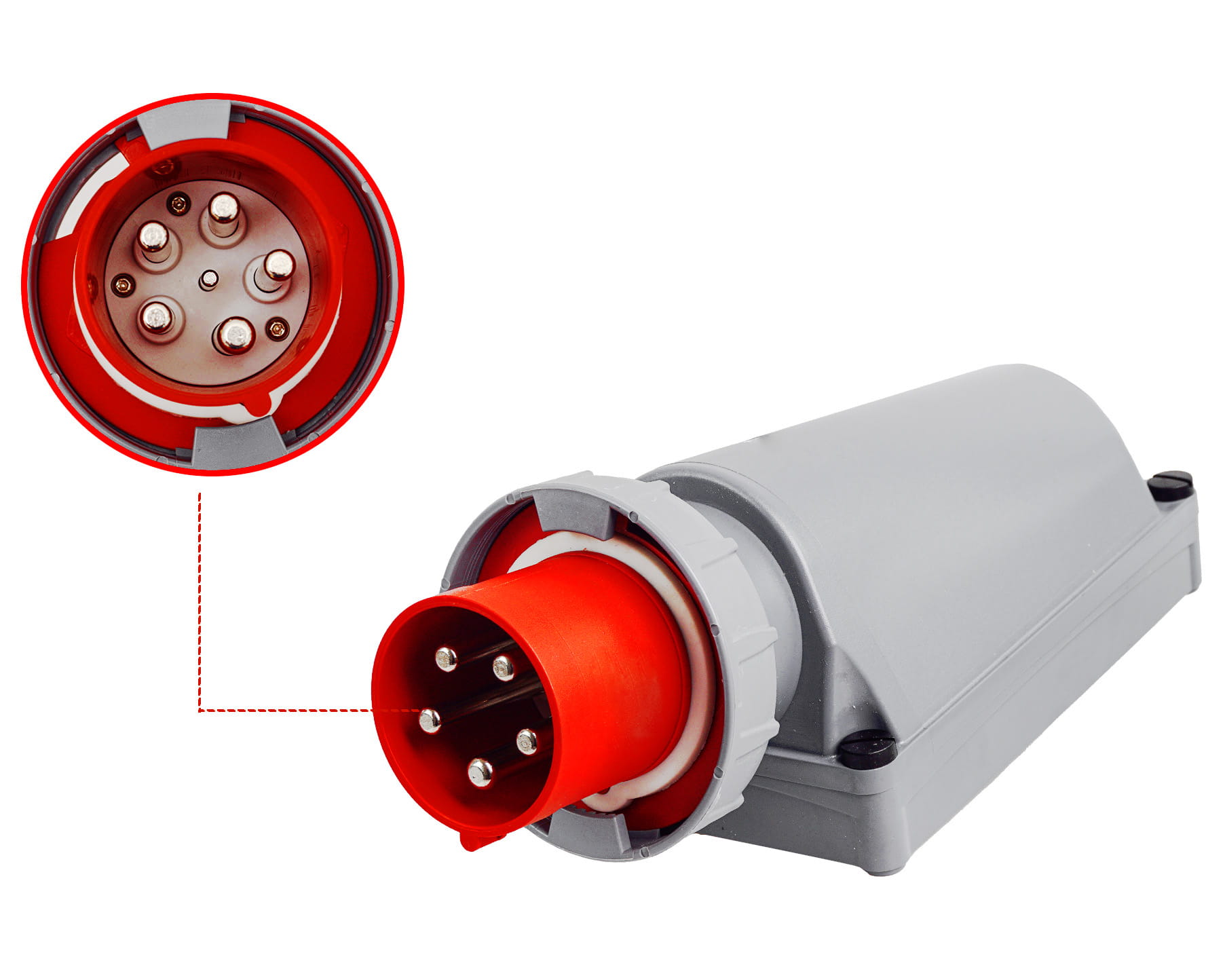 Wtyczka stała odbiornikowa siłowa 125A 5P 400V
