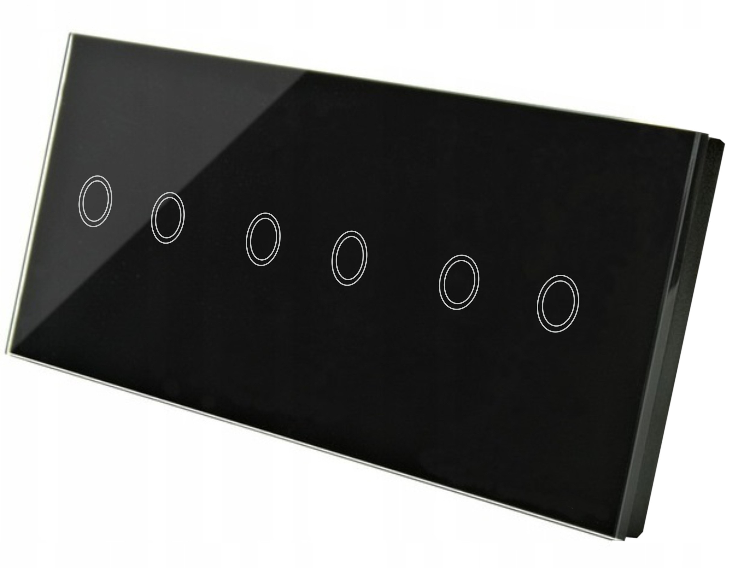 Włącznik Światła Dotykowy Szklany Duży Panel 2+2+2