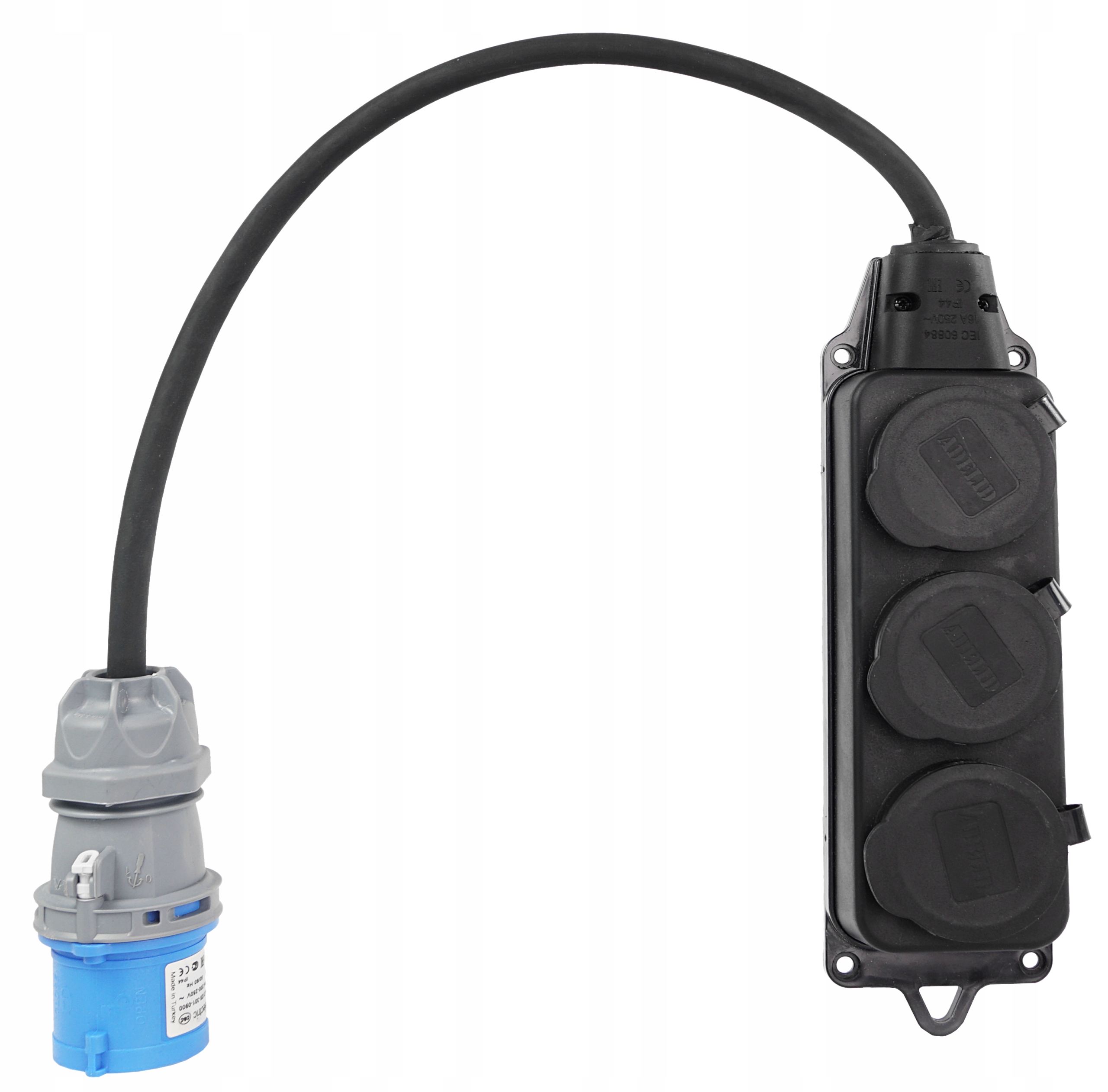 Adapter Redukcja Camping Przejściówka 16A 3X 230V