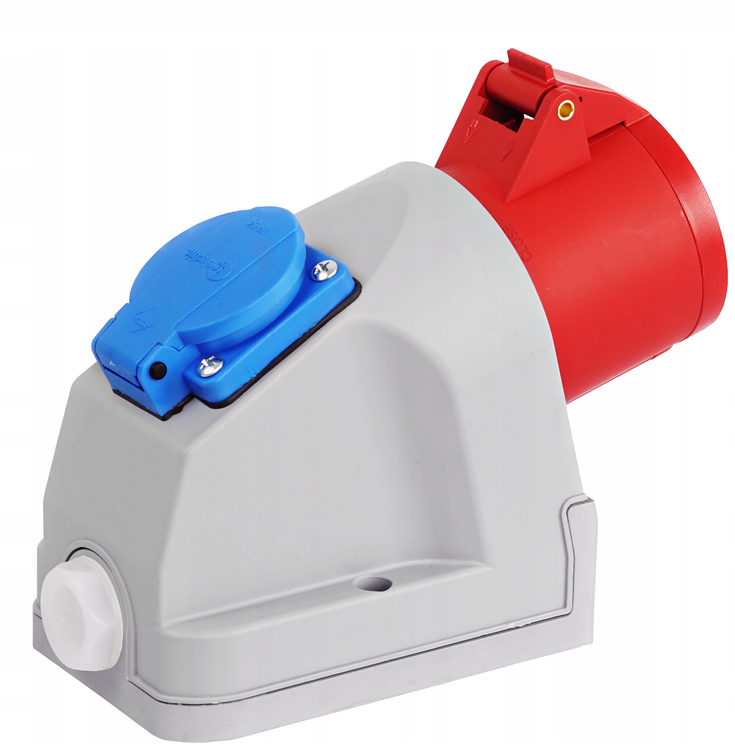 Gniazdo Siłowe Stałe Kombi 32A 5P + 230V IP44 32/5