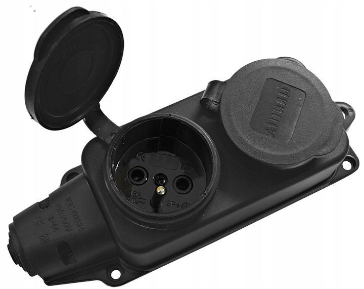 ADAPTER REDUKCJA CAMPING 16A - DWÓJNIK 230V 20M