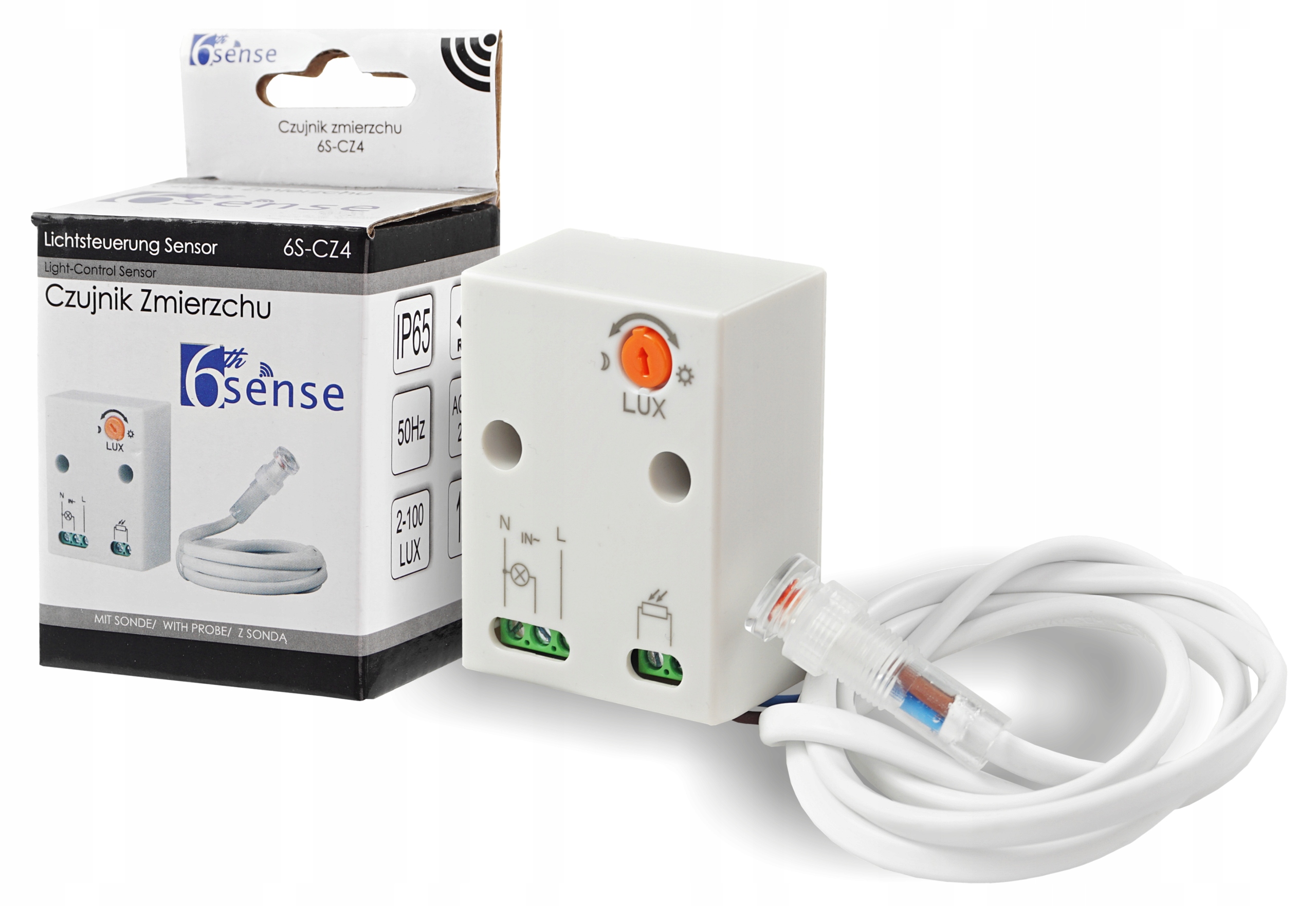 Czujnik Zmierzchu Zmierzchowy Sonda 3500W Led IP65