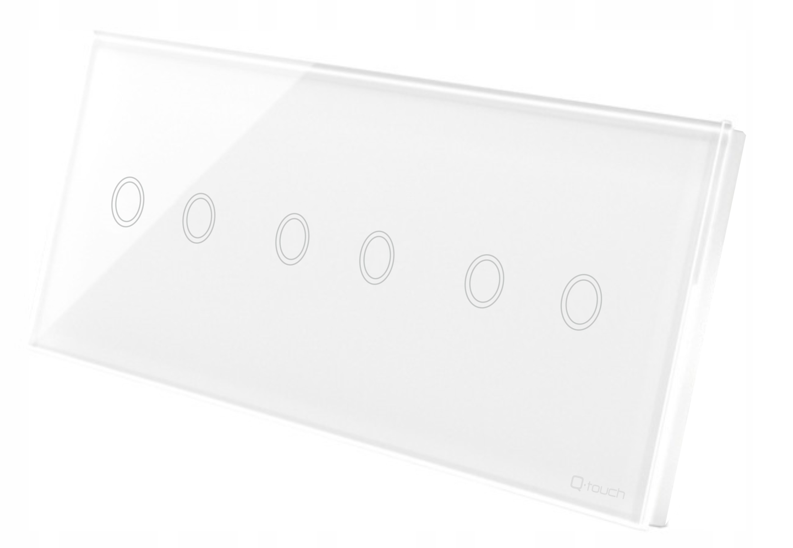 Włącznik Światła Dotykowy Szklany Duży Panel 2+2+2