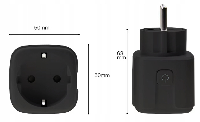 INTELIGENTNE GNIAZDKO WIFI Smart TUYA 16A