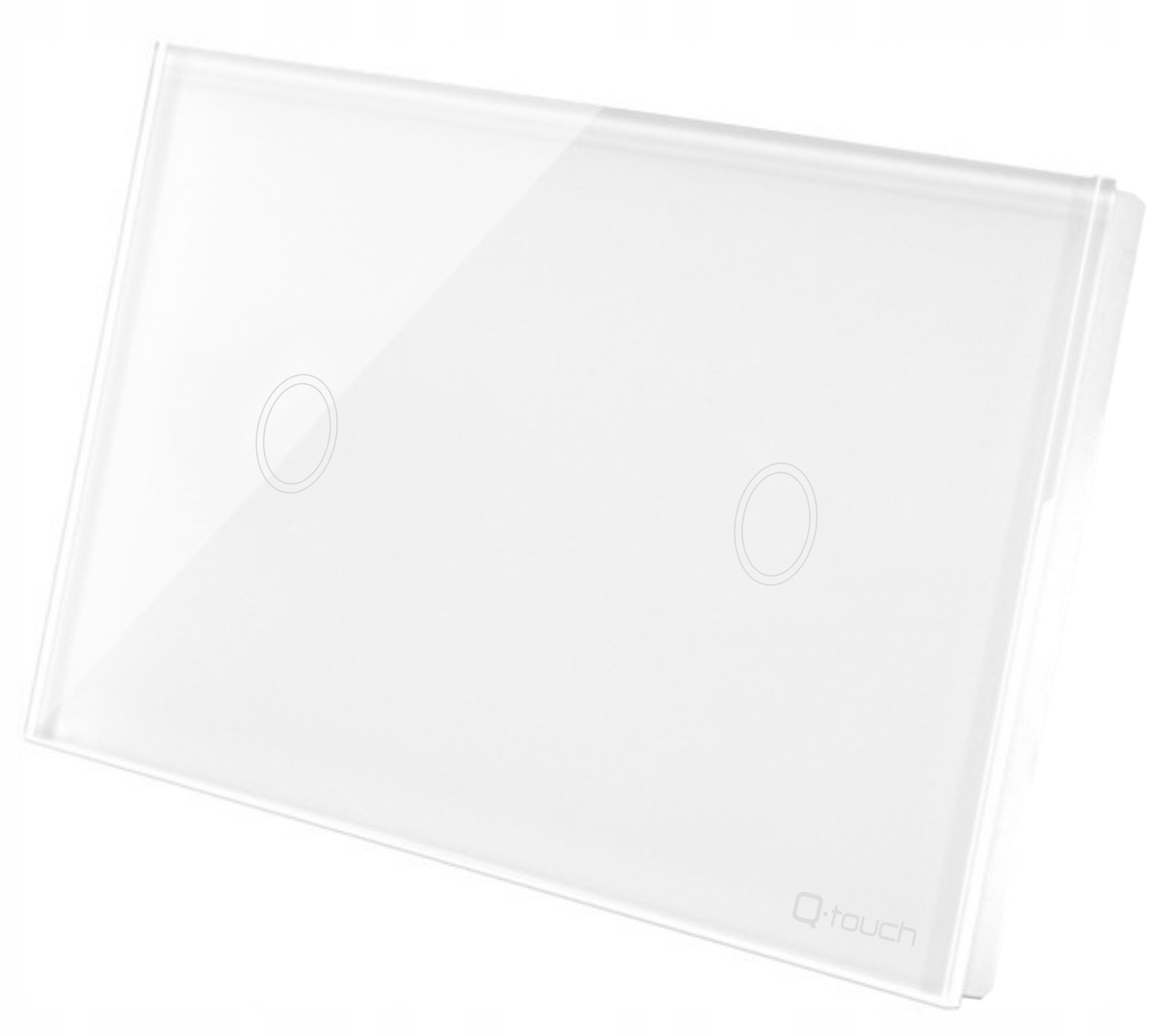Włącznik Światła Dotykowy Szklany Duży Panel 1+1