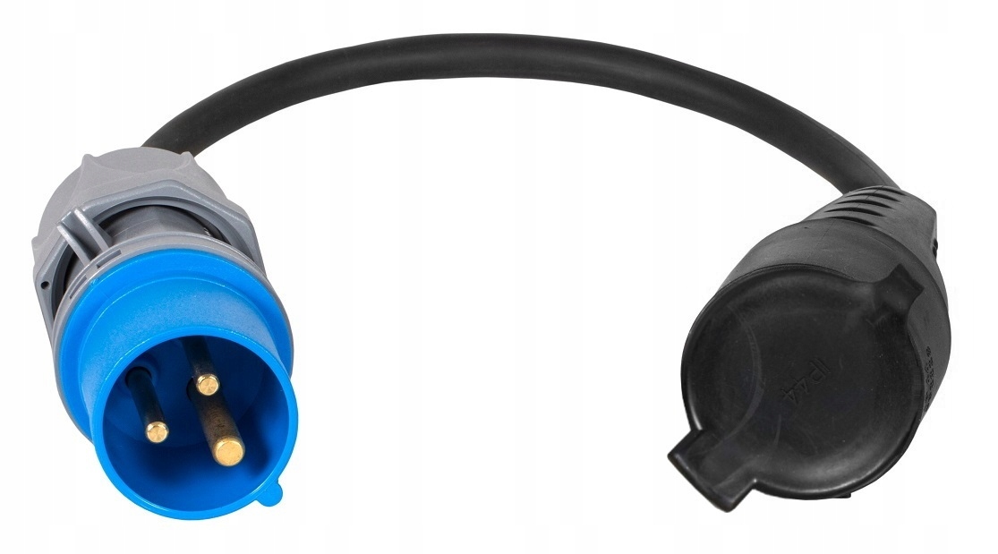 Adapter kempingowy CEE przejściówka 230V, wtyczka z gniazdem