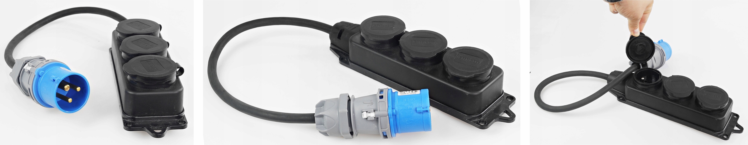 Adapter Redukcja Camping Przejściówka 16A 3X 230V
