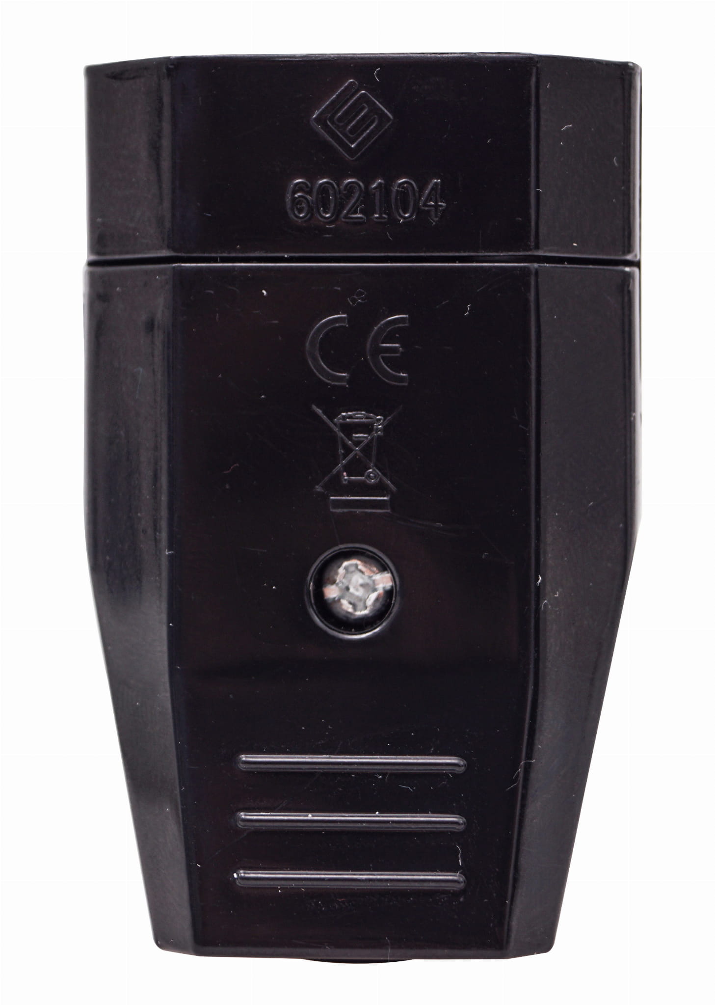 Gniazdo płaskie skręcane Elegance czarne 230V  IP20