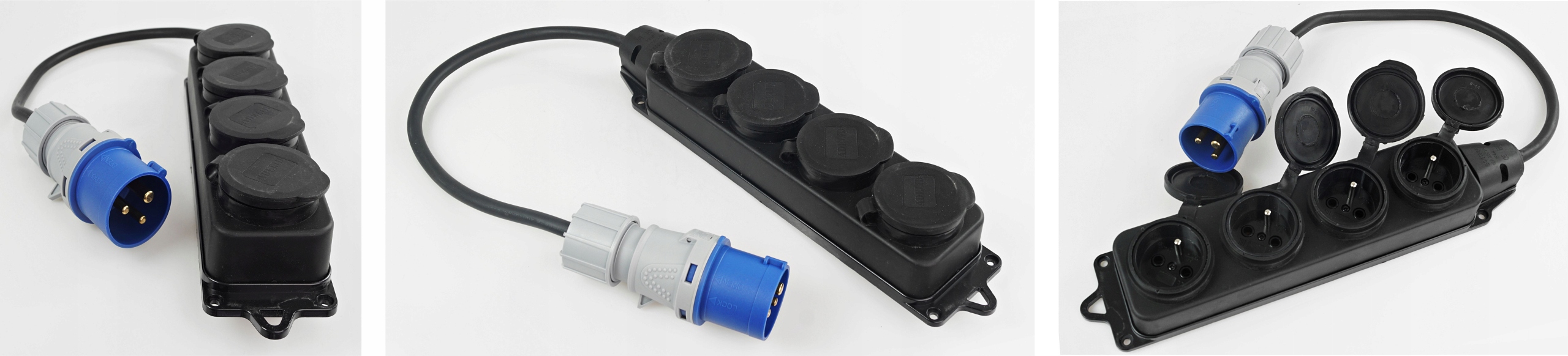Adapter Redukcja Camping Przejściówka 16A 4X 230V