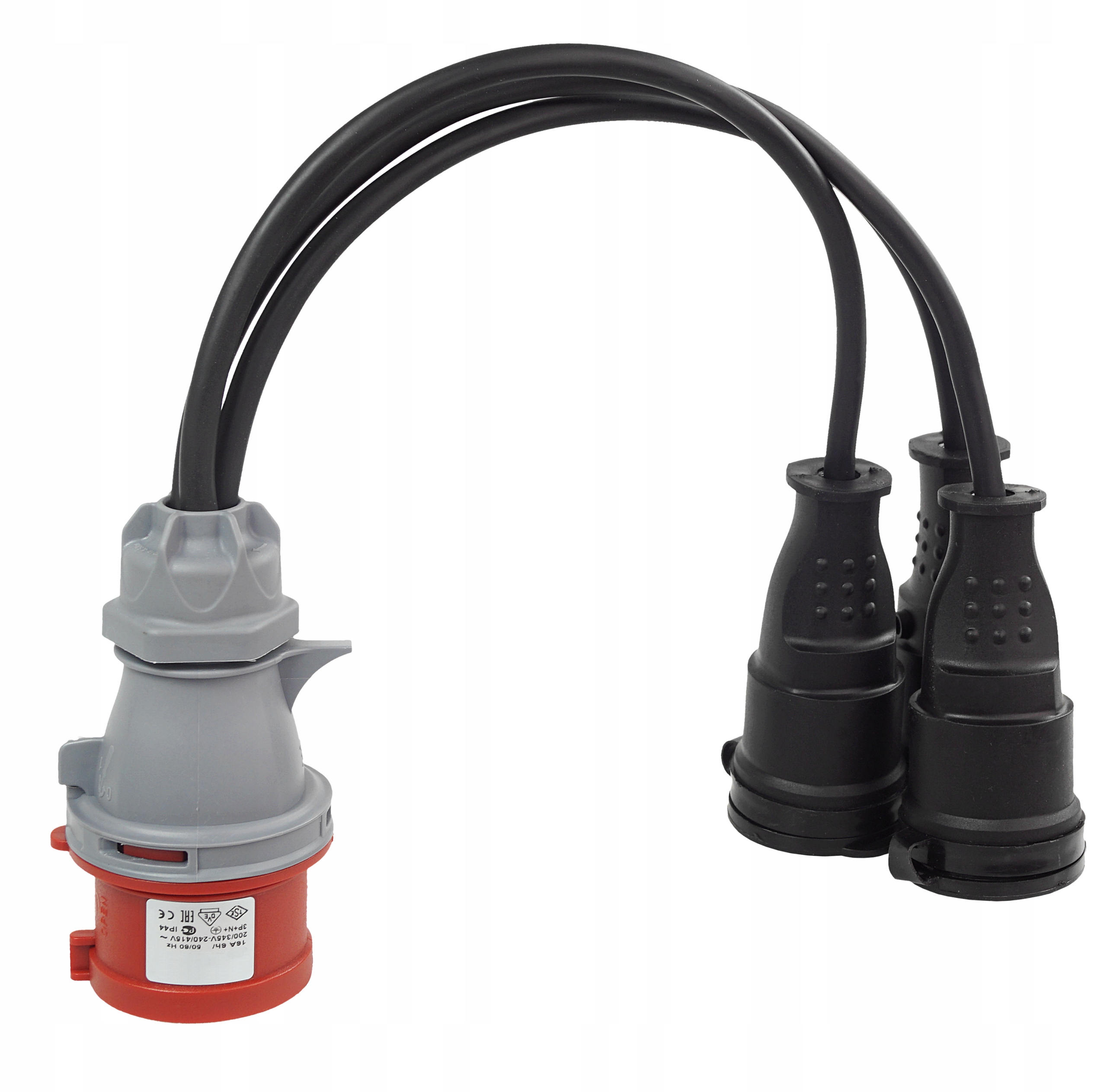 Adapter siłowy trójnik redukcja przejściówka 32A