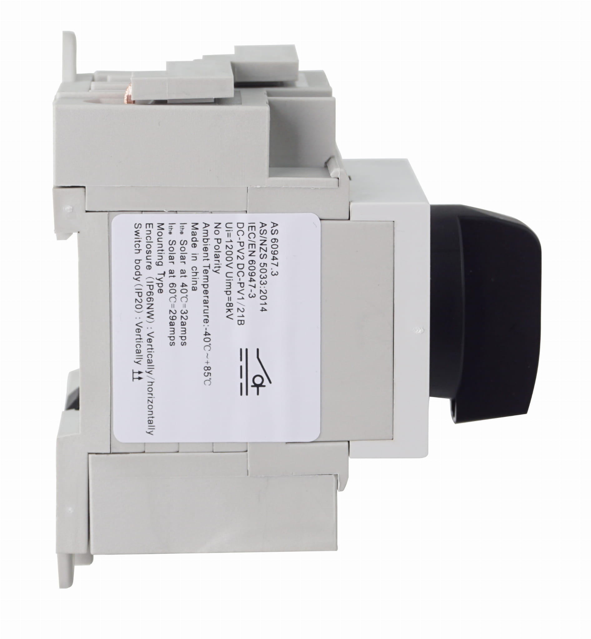 Rozłącznik izolacyjny główny PV  4P 32A 1200V DC