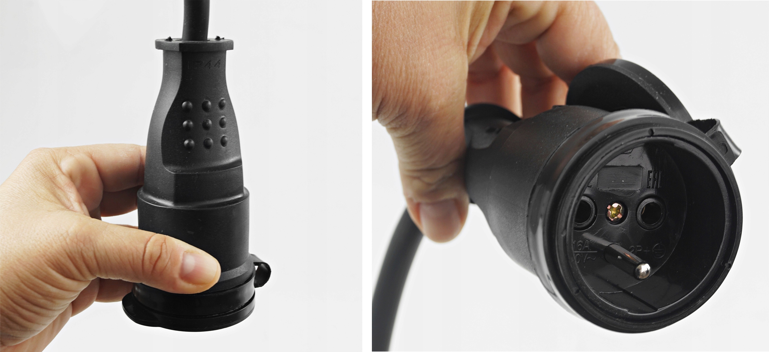 Adapter kempingowy CEE przejściówka 230V, wtyczka z gniazdem
