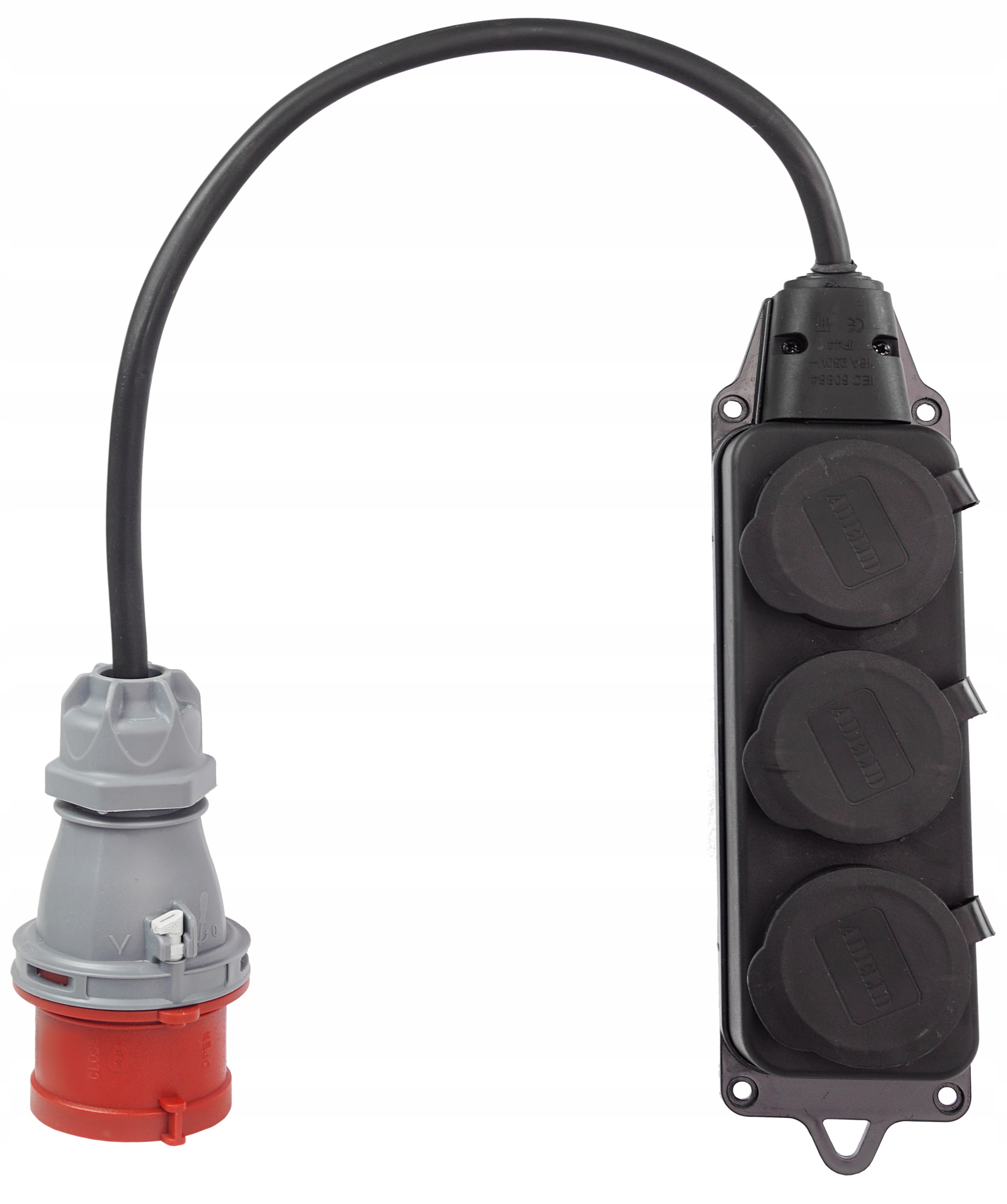 Adapter Siłowy Redukcja Przejściówka 32A Trójnik
