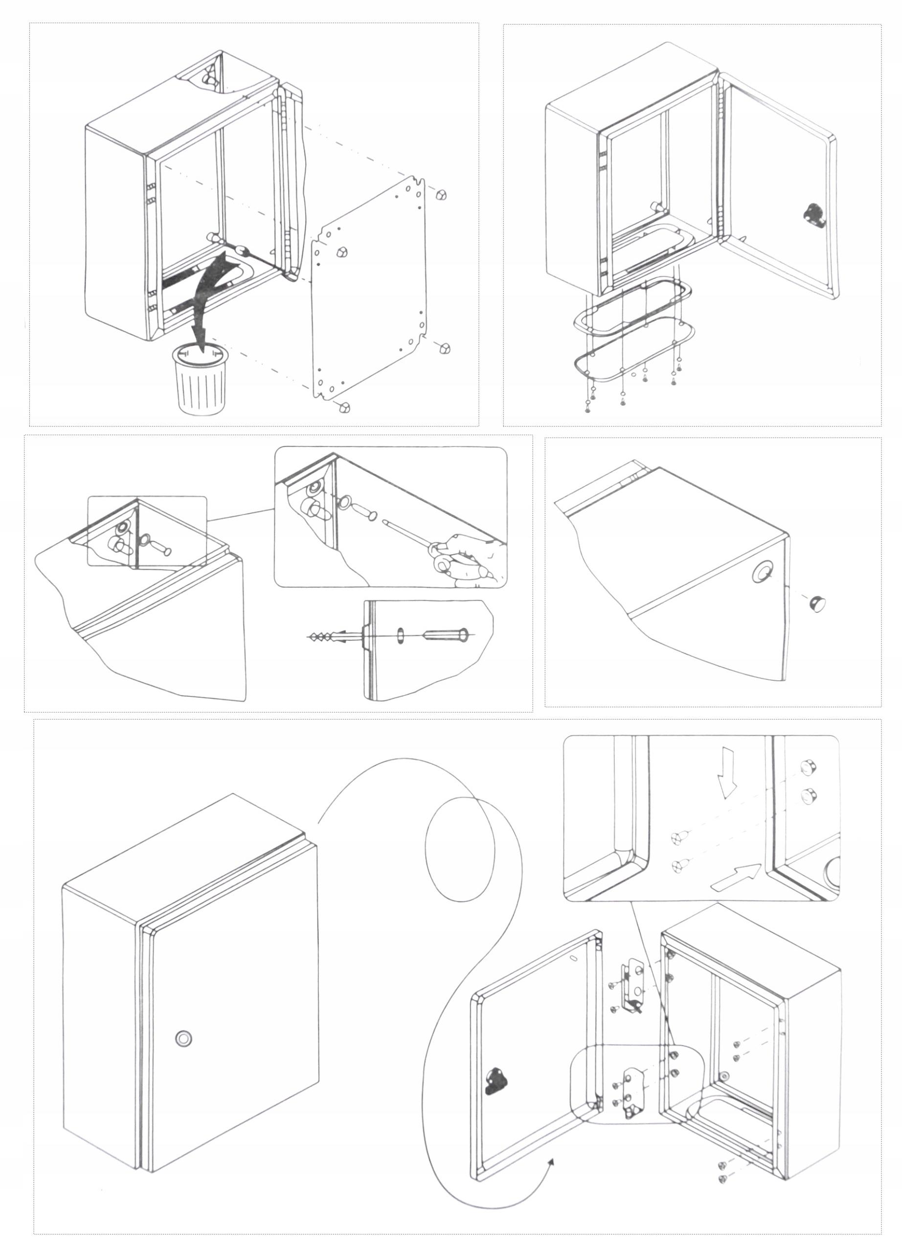 Skrzynka Elektryczna Rozdzielnia Metalowa 50x50x20
